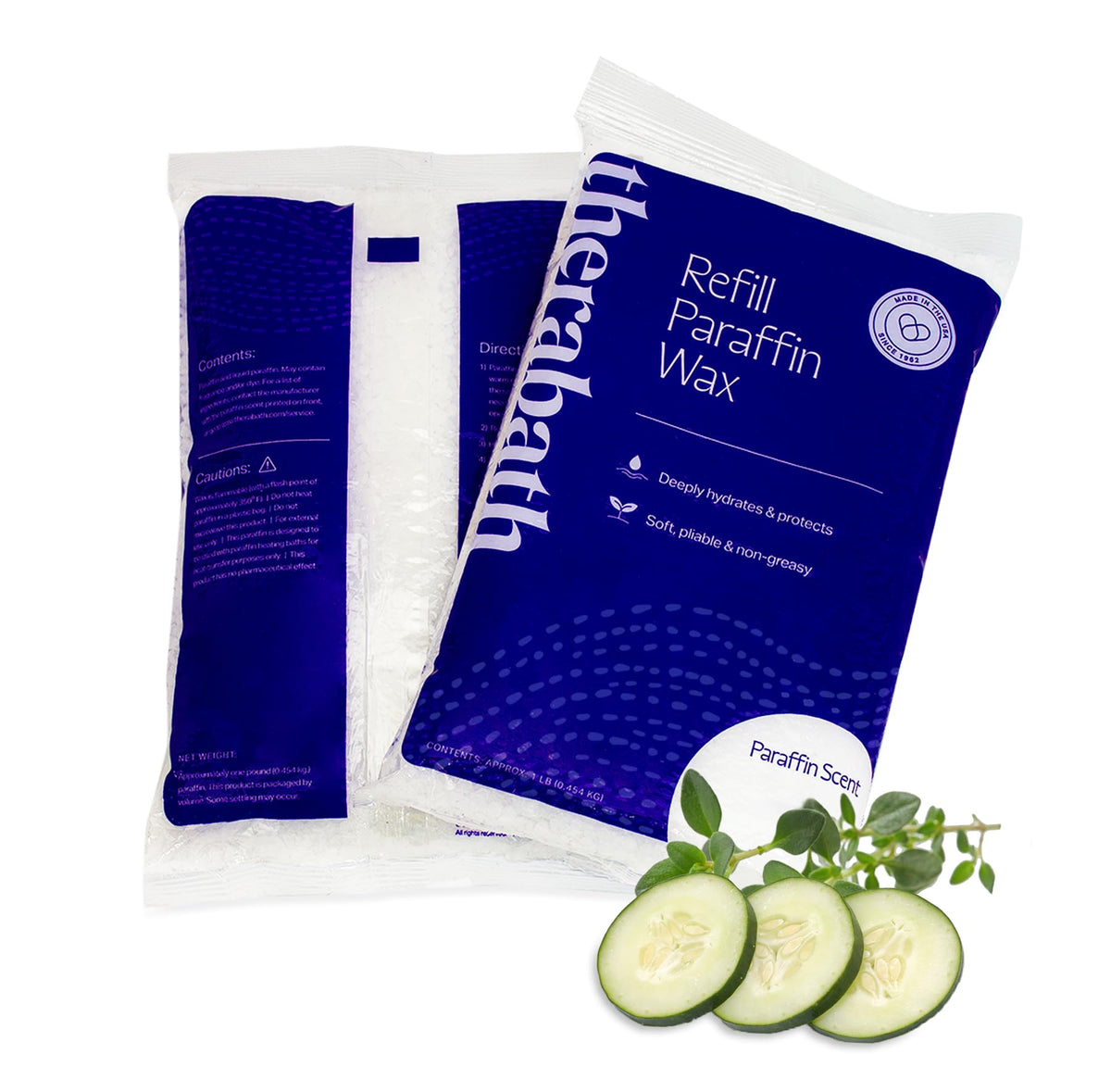 Therabath Paraffin Wax Refill - Thermotherapy - Use to Relieve Arthritis Discomfort, Stiff Muscles, & Dry Skin - For Hands, Feet, Body - Deeply Hydrates & Protects - Made in USA, 6 lb. PeachE