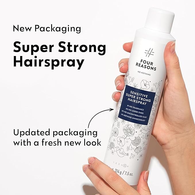 No nothing Super Strong Hairspray - Fragrance Free, Pack of 2-7.5 oz each