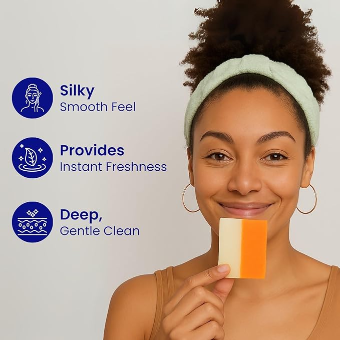 Relumins Glutathione + Kojic Acid Soap Bars Whitening and Darkspot Corrector - Deep Cleansing & Hydrating Soap for Refreshed Skin Perfect - Gentle Exfoliating Formula - 135g with net