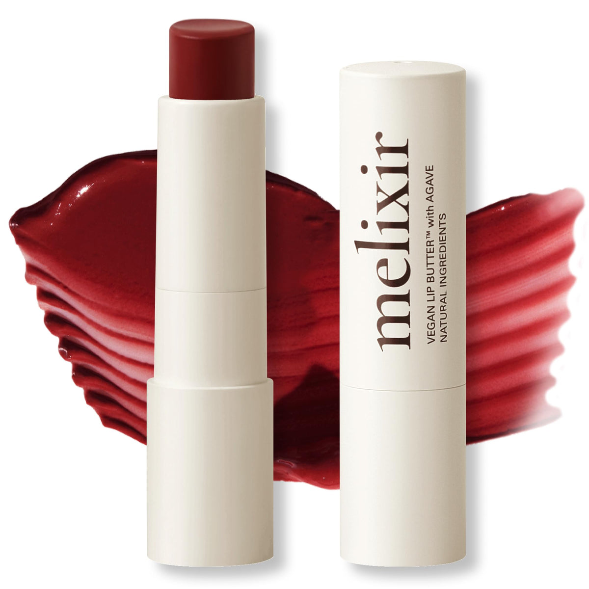 Melixir Vegan Lip Butter, Tinted Lip Balm for Dry Lips #12 Caramel