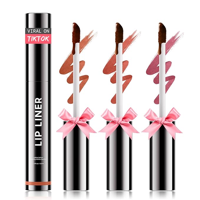 3PCS Lip Stain Peel Off Lip Liner Moisturizing LongLasting & Waterproof NRM