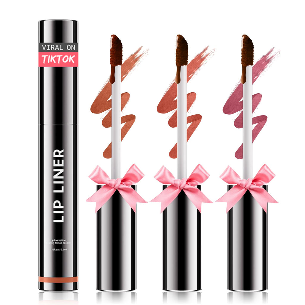 3PCS Lip Stain Peel Off Lip Liner Moisturizing LongLasting & Waterproof NRM