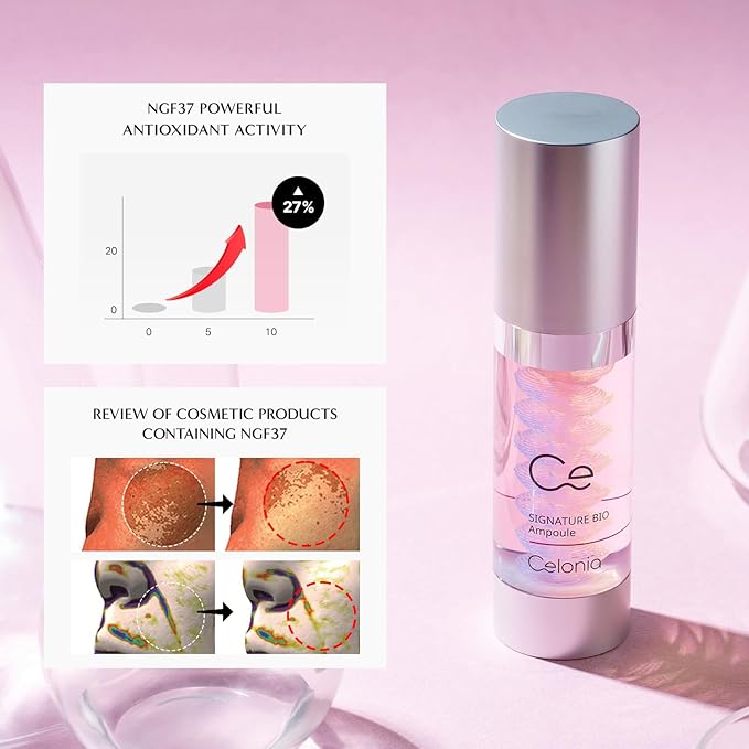 CELONIA Signature Bio Ampoule, Anti Againg Face Serum, Bio Stem Cell Deep Repair Anti Aging Treatment, Reduce Fine Line & Wrinkles, Correcting Dark Spot & Redness, Minimizing Pores 35ml