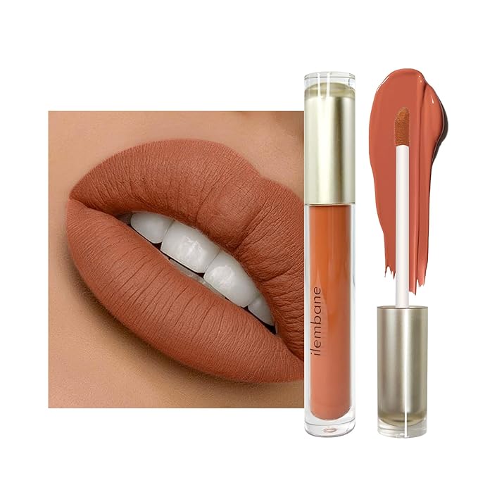 ilembane Caramel Nude Matte Liquid Lipstick Long Lasting - Moonlit Melody