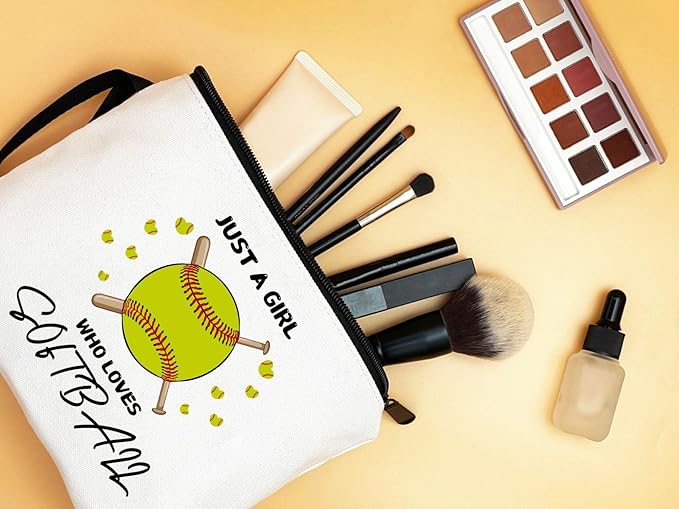 ARIOSEY Softball Gifts for Girls, Cosmetic Makeup Bag