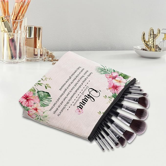CEASQVAA Hawaiian Travel Souvenirs Gifts for Women - Makeup Bag Cosmetic Bag for Hawaii Trip, City Themed Travel Essentials Bag Pouch