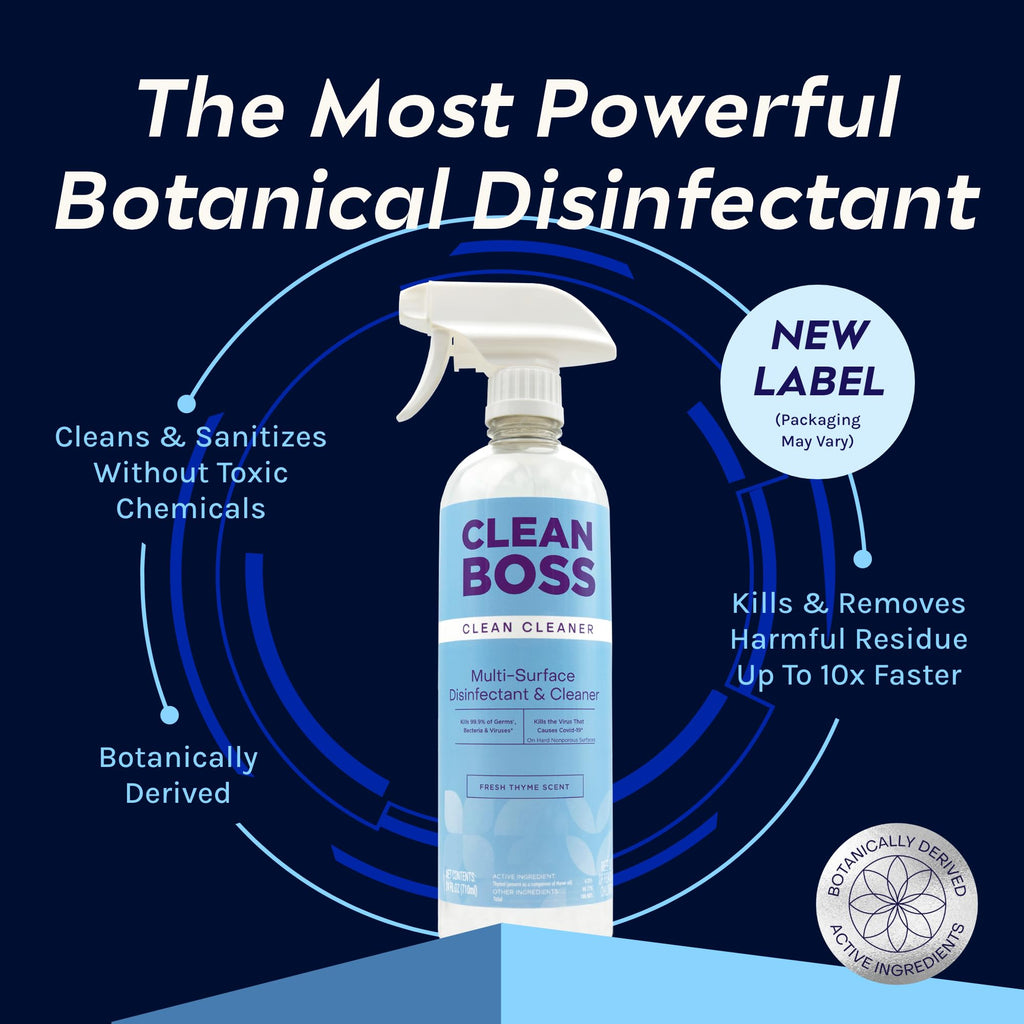 CleanBoss Multi-Surface Cleaner Botanical Disinfectant, 24 oz. (2-Pack)