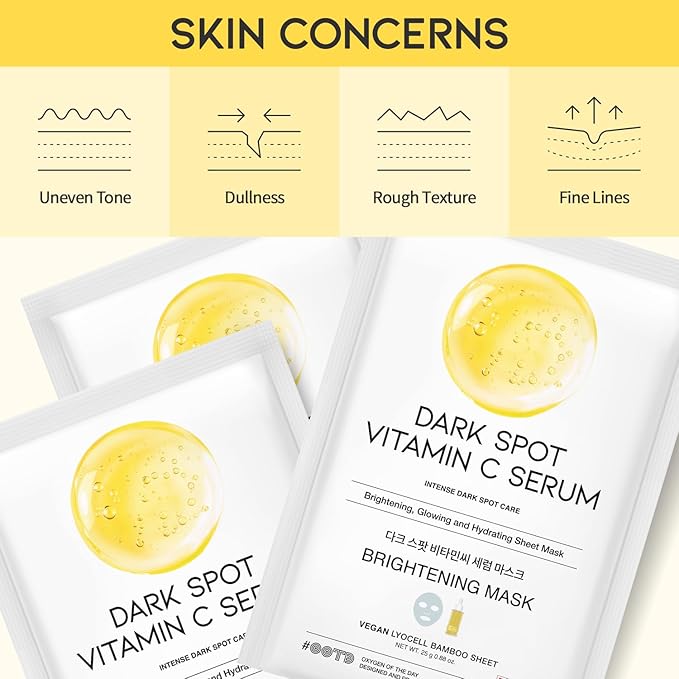#OOTD Vitamin C Radiance Hydrating Sheet Mask(10-Pack) | Korean Skincare