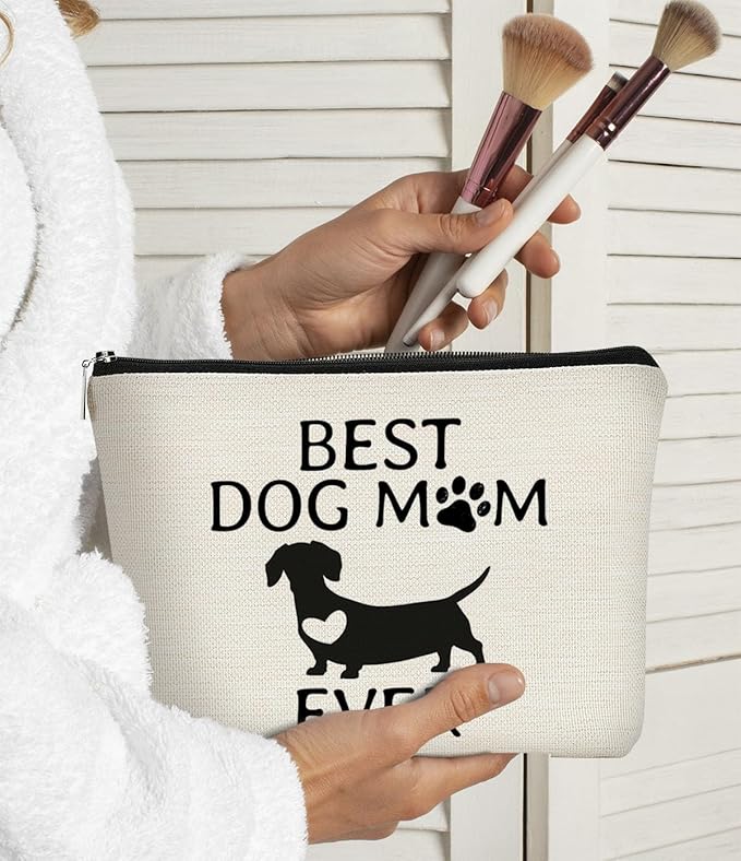 BARPERY Dog Gifts for Dog Lovers & Moms - Birthday Gift, Makeup Bag for Women & Puppies