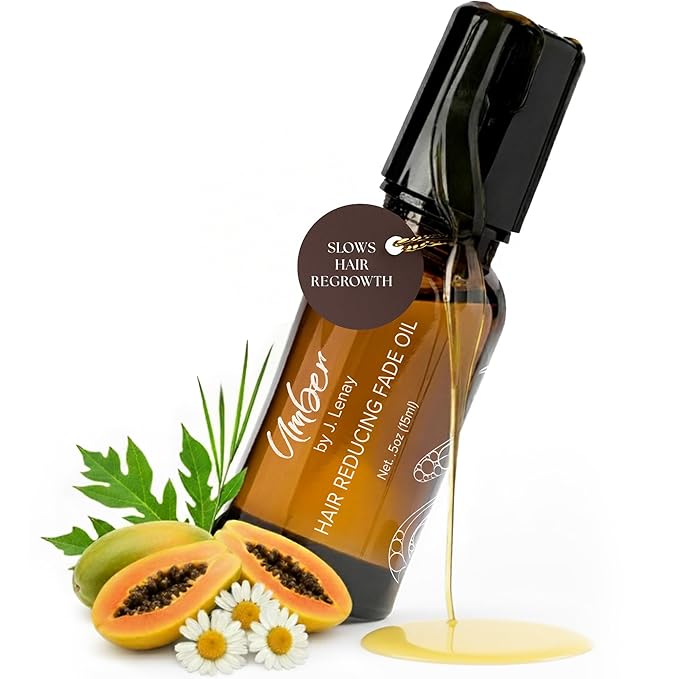 Umber By J. Lenay Hair Reducing Fade Oil, Regular Strength, Roll-On, 15ml