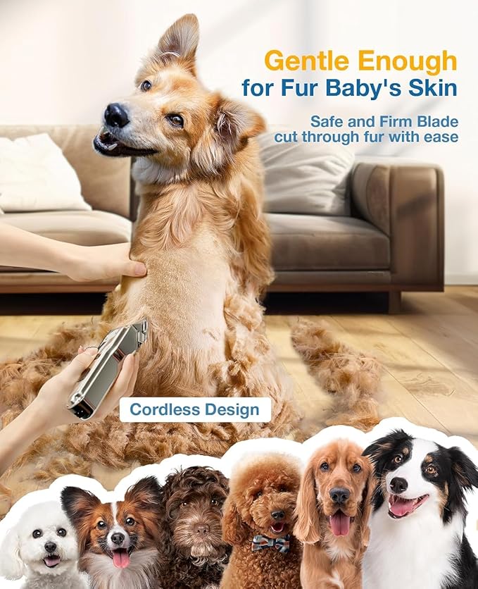 oneisall Dog Clippers for Grooming Thick Heavy Coats