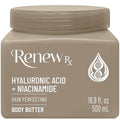 RENEW RX Hyaluronic Acid + Niacinamide Body Butter for Dry Skin, 16 Ounce