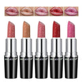 Anglicolor 5Pcs Metallic Lipstick,High Impact Lipcolor Moisturising Creamy Formula Smooth and Non-Sticky,Lipstick For Women Girls,Full-Coverage Lip Color (#B, 20g)