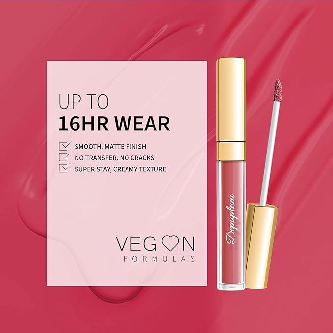 Depuplum Red Lipstick Matte for Women Color Stay Long Lasting Lipsticks