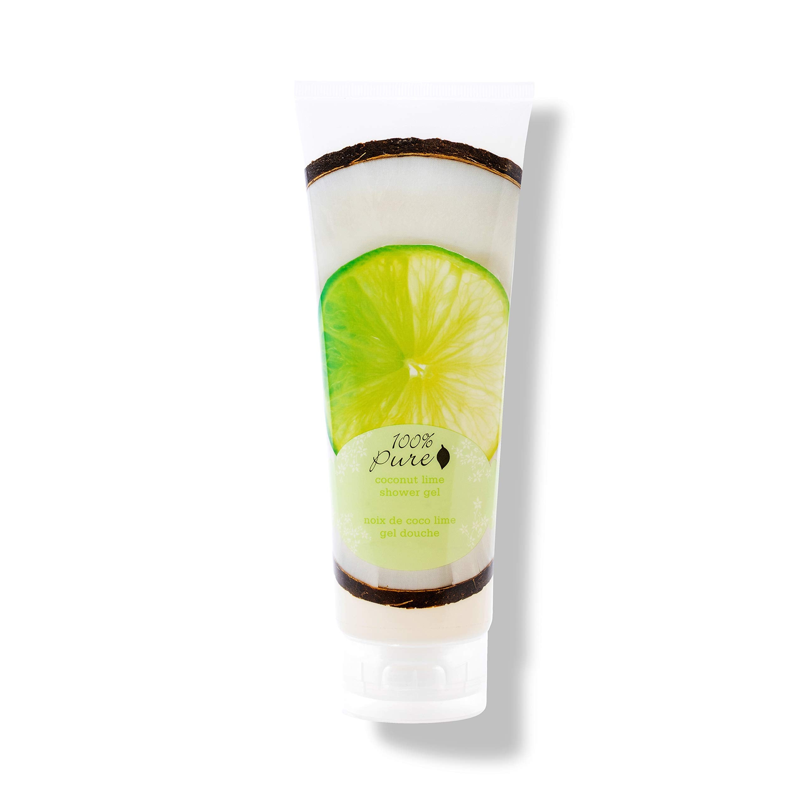 100% PURE Coconut Lime Shower Gel Natural Foaming & Hydrating Body Wash