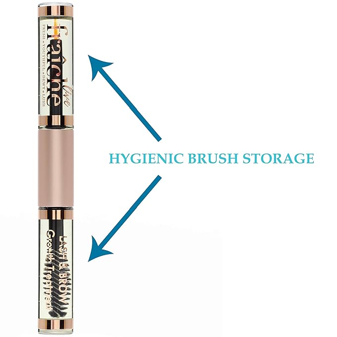Lash Serum Mascara Tube DOUBLE PACK - Natural Eyelash Serum for Growth, Conditioning &Treatment - Eyelash Growth with Organic Castor Oil to Grow Brows with Eyeliner & Brush