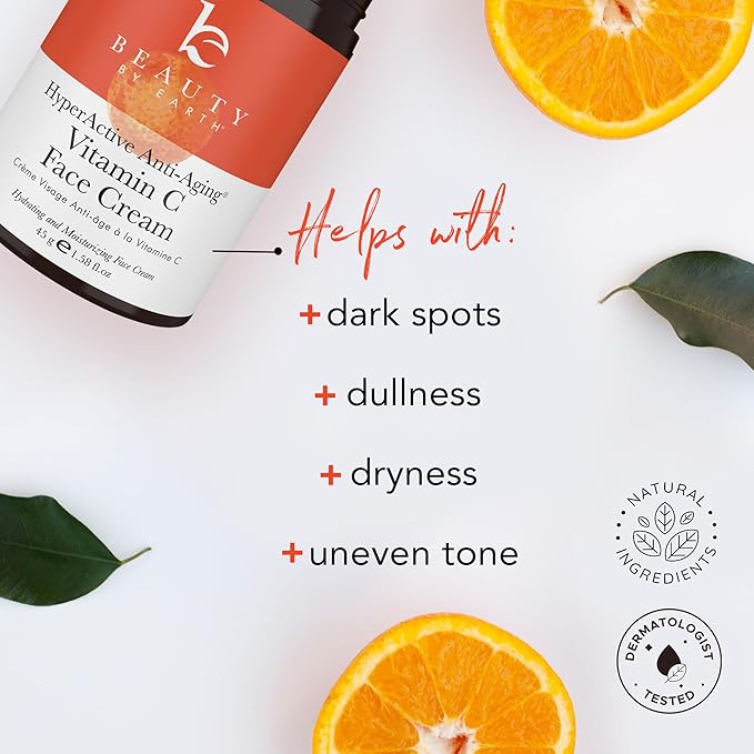 Vitamin C Face Cream - USA Made with Organic & Natural Ingredients