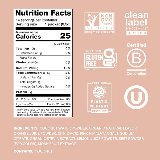 Cure Hydration - Electrolyte Drink Powder Grapefruit 14 Packets