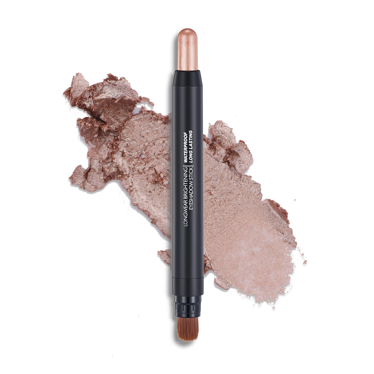 Melsintern Light Copper Shimmer Dual Ended Eyeshadow Stick 12 Colors Matte and Shimmer Waterproof Long Lasting Creamy Eyeshadow Pencil for Smokey Eye Natural Everyday Makeup