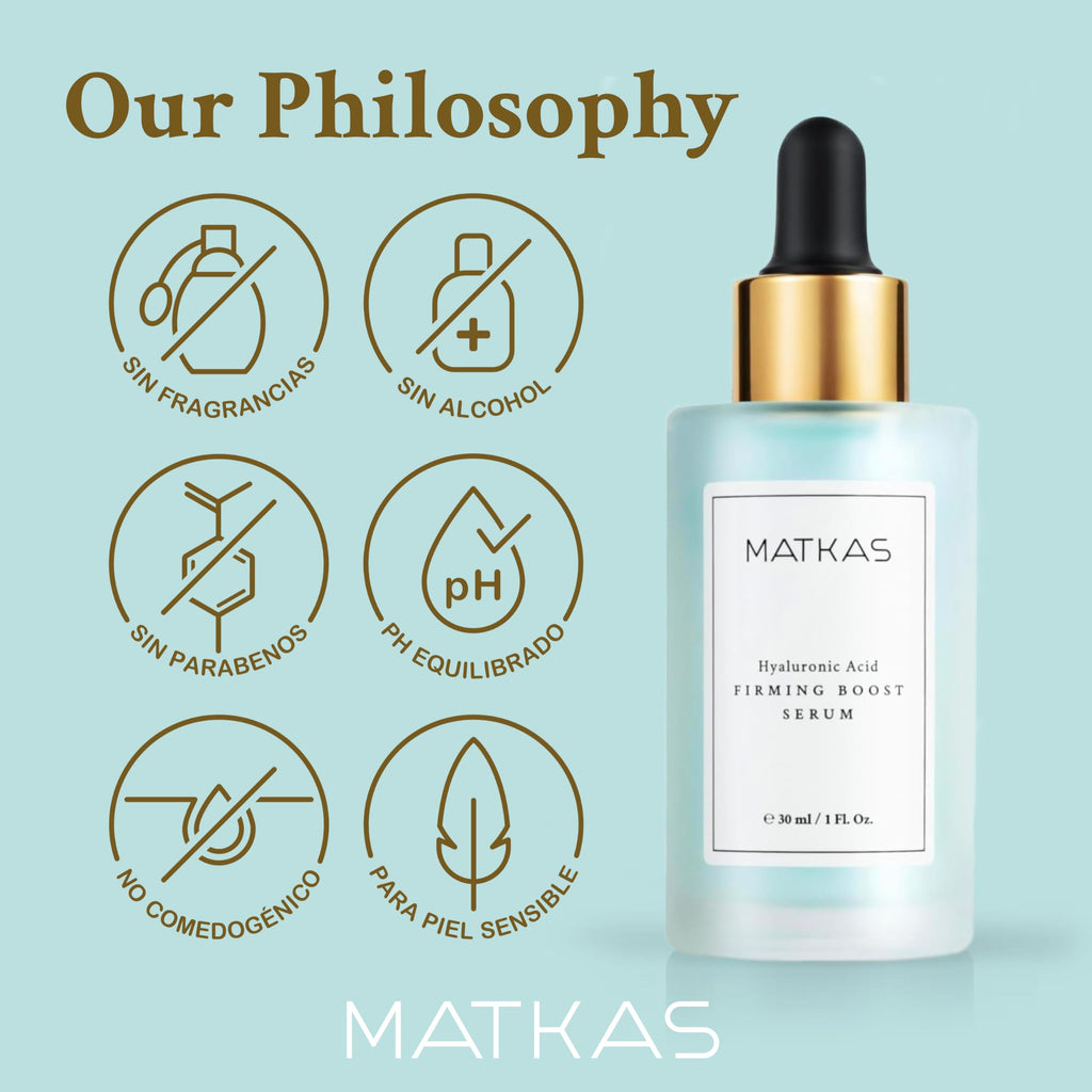 MATKAS Korean Firming Boost Hyaluronic Acid Serum for Hydration 1 Fl. Oz.