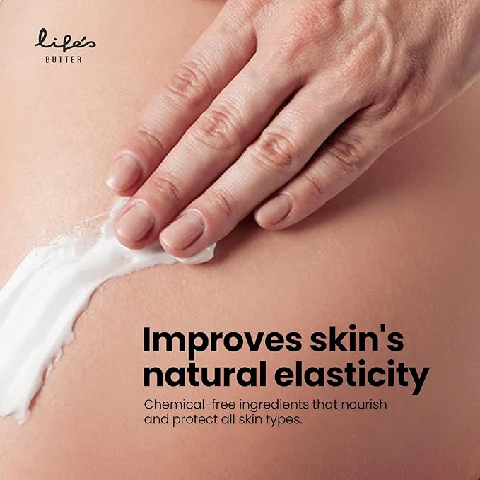 Life’s Butter Body Butter – Deeply Hydrating Moisturizer with Shea Butter, Jojoba & Sweet Almond Oil – Lightweight, Non-Greasy Body Cream – Developed & Manufactured in the USA – 6.7 oz