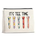 UPNEGE Golf Lovers Gift for Women Makeup Bag Golf Weekend Gifts Golfer Gifts for Women Cosmetic Bag Zipper Makeup Pouch