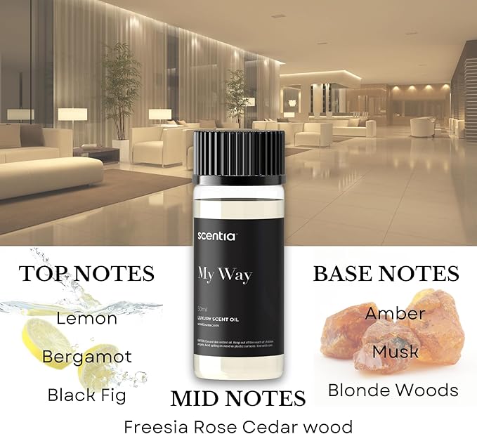 Scentia Diffuser Oil Set for Home Fragrance – Luxury Hotel Fragrance Collection Discovery Set (3 × 50 ml) – Resort, Spa & Floral Scent Oils for Cold Air, HVAC & Ultrasonic Diffusers – Premium Gift Box
