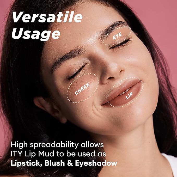 ITY Velvet Matte Finish Lip Stain-Mousse Textured Lip Clay, Orange Shade, Conceals Lip Lines, Rich Pigment Lip Tint Lipsticks, 0.14 oz (4g) in Ginger