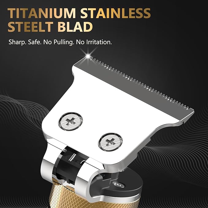 Ufree Beard Trimmer for Men, T-Blade Hair Trimmer, Zero Gap Edger Clippers