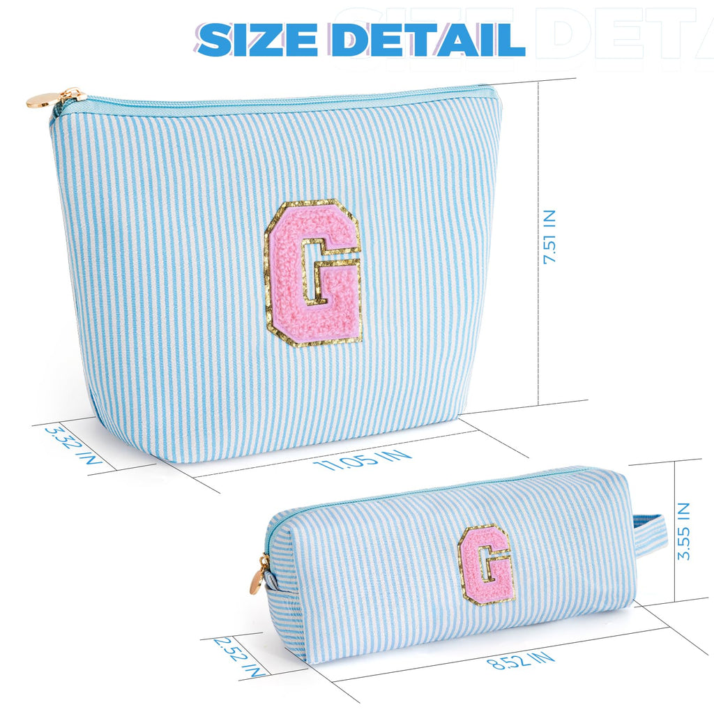 Btffitting Gifts for Teen Girls Women - Birthday Gifts for 10 11 12 13 14 15 16 17 18 Years Old Girl,Makeup Bag Cosmetic Bag,Teacher Gift Trendy Stuff Toiletry Bag - Blue,G