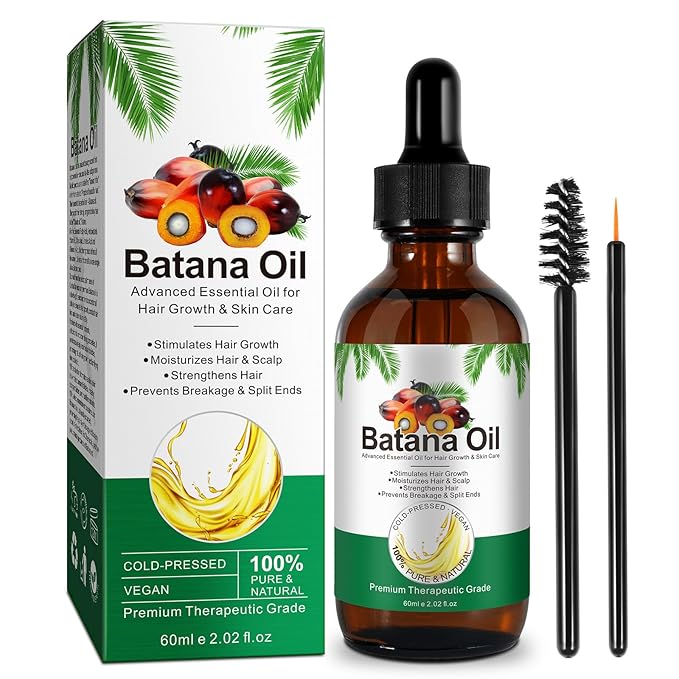 Akeeronn Batana Oil for Hair Growth,60ml 100% Pure Natural Cold Pressed Organic Oil,Promotes Hair Growth for Men & Women,Hydrating & Repairing Dry,Damaged Hair Skin Care,Enhances Hair & Skin Radiance