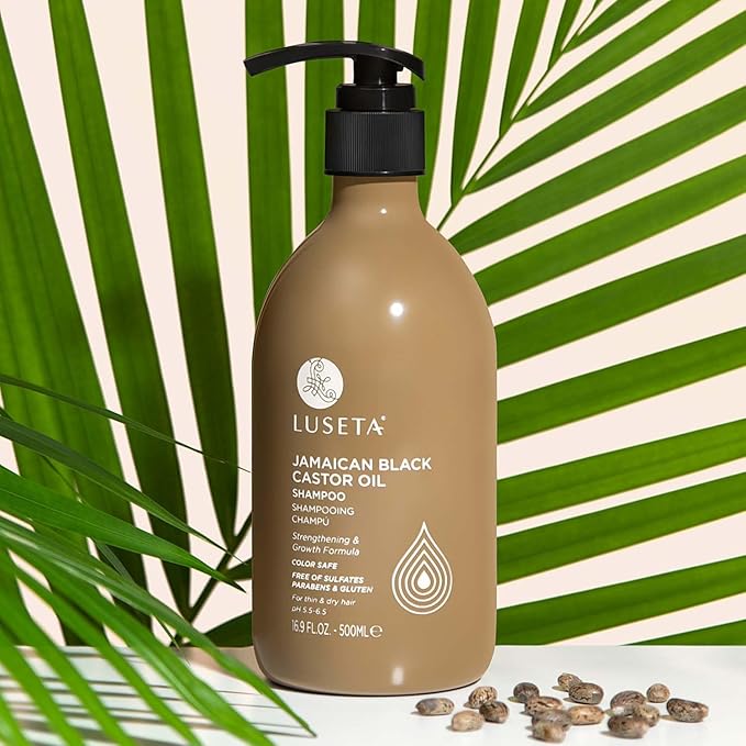Luseta Castor Oil Shampoo and Conditioner Set for Thinning Hair