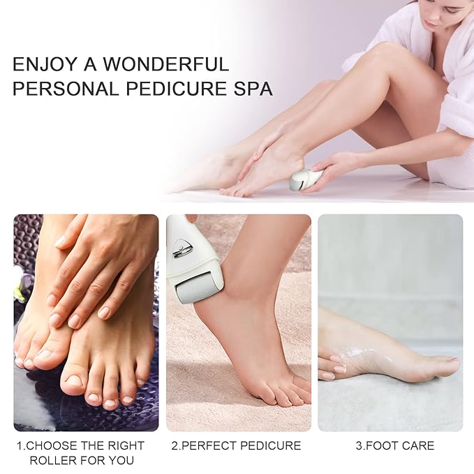 Electric Foot Callus Remover, Rechargeable Foot File for Dead Skin Care
