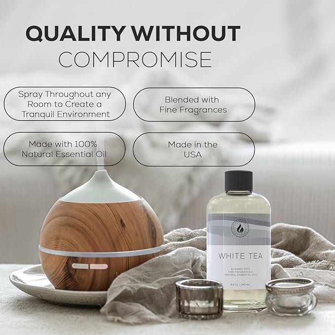 Aroma Country White Tea Luxury Diffuser Oil Refill (4 Fl Oz)
