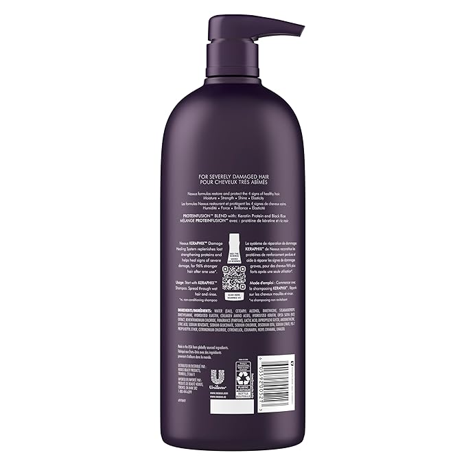 Nexxus KERAPHIX Conditioner Damage Repair for Damaged Hair Powered by KRT Keratin Resistance Therapy with Liquid Crystal Amino Acids 33.8 Fl oz