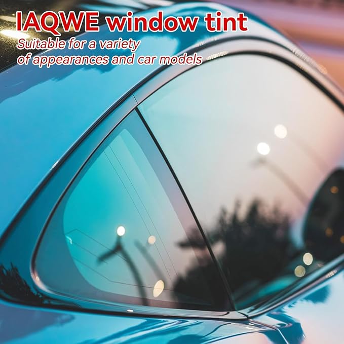 Ceramic Car Window Tint with 15% Percent VLT 40" in x 100'Ft Privacy Window Tint for Car Blocks UV IR Rays, Heat & Glare - Scratch Resistance-Black