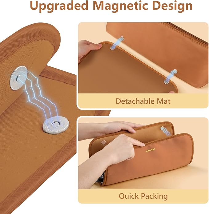 MOKURA Hair Tools Travel Bag with Heat Resistant Mat