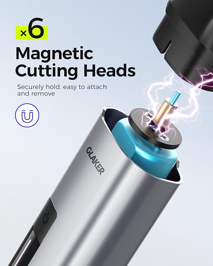 GLAKER Electric Razor for Men - Multi Shavers for Men, Complete Mens Beard Trimmer with Ear Hair Trimmer, Electric Nose Hair Trimmer & Body Groomer, Face Razor and Shaver