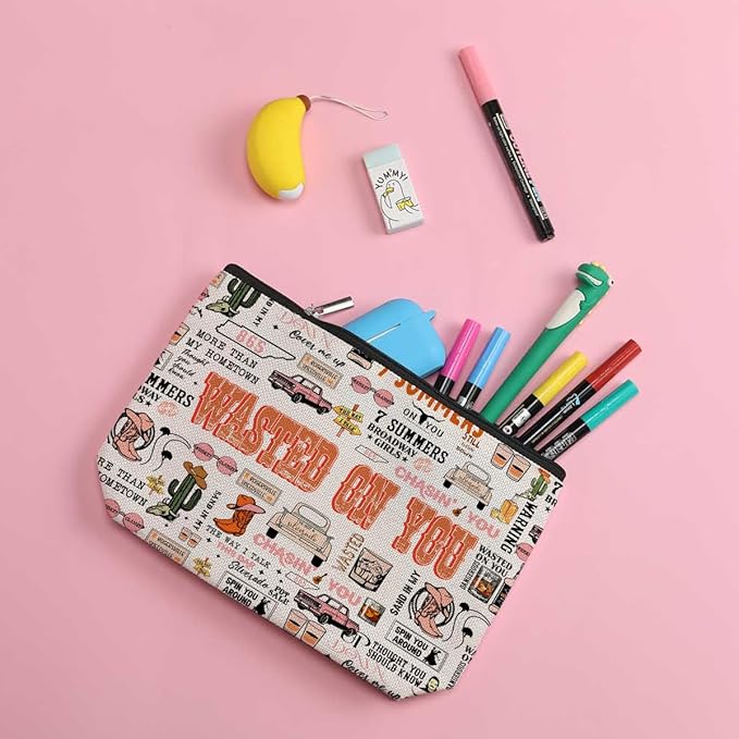 ZHAMEN Western Makeup Bag Western Gifts Cosmetic Bags for Women