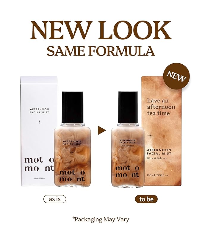 Motomont Milk Tea Dewy Skin Mist | Ultra Hydrating Facial Mist | 2X Moisturizing Makeup Setting Spray, Korean Skincare 3.38 fl oz
