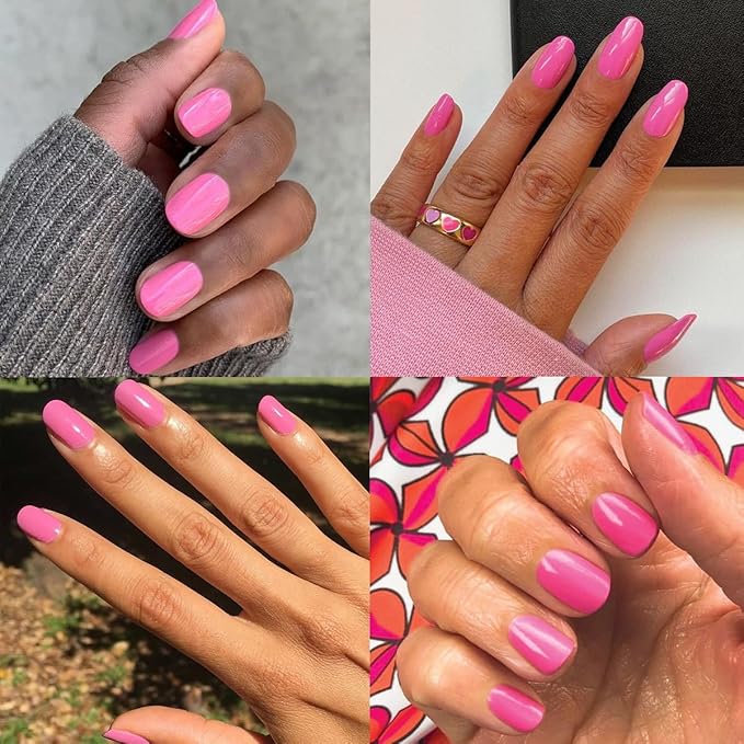 Olive & June Long Lasting Nail Polish, Grateful & Kind Pure Pink
