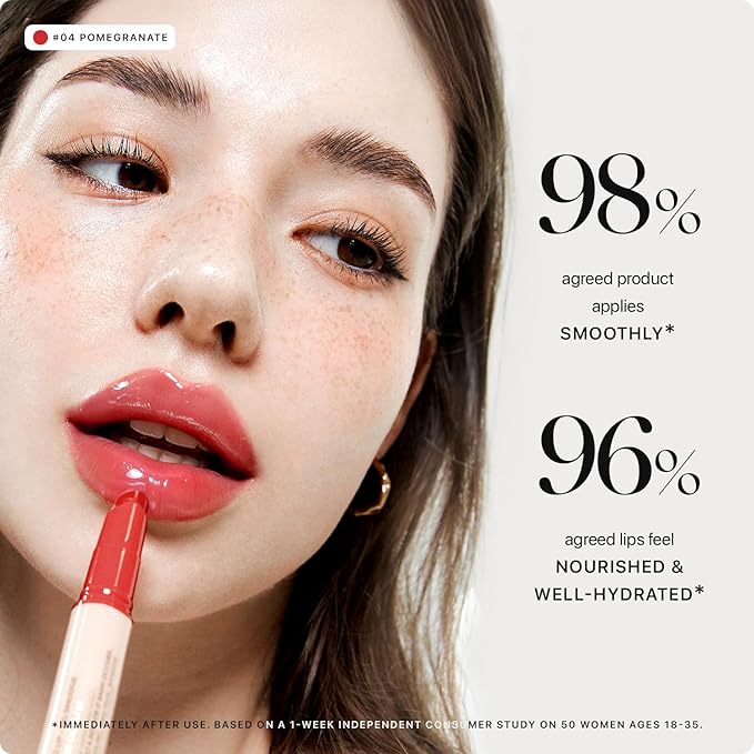 Nature Republic HONEY MELTING LIP (04 POMEGRANATE) | SOFT LIP STICK, Hydrating Gloss, Moisturizing balms, Sheer tint, Shine & Glowy Finish, korean make up