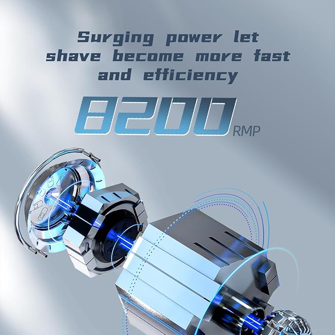 Men's Shaver Electric Rotary Razor 3D Floating Cutter Head Waterproof Shaving with Led Display X3 Series Gift