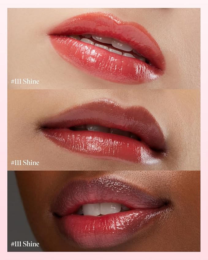 CORALHAZE Glow Lock Jelly Tint 111 Shine, Hydrating Water Glow Lip Stain, Non-Sticky Juicy Gloss, Long Lasting Glass Shine & Dewy Finish, Lightweight Moisturizing Lip Care, Korean Makeup