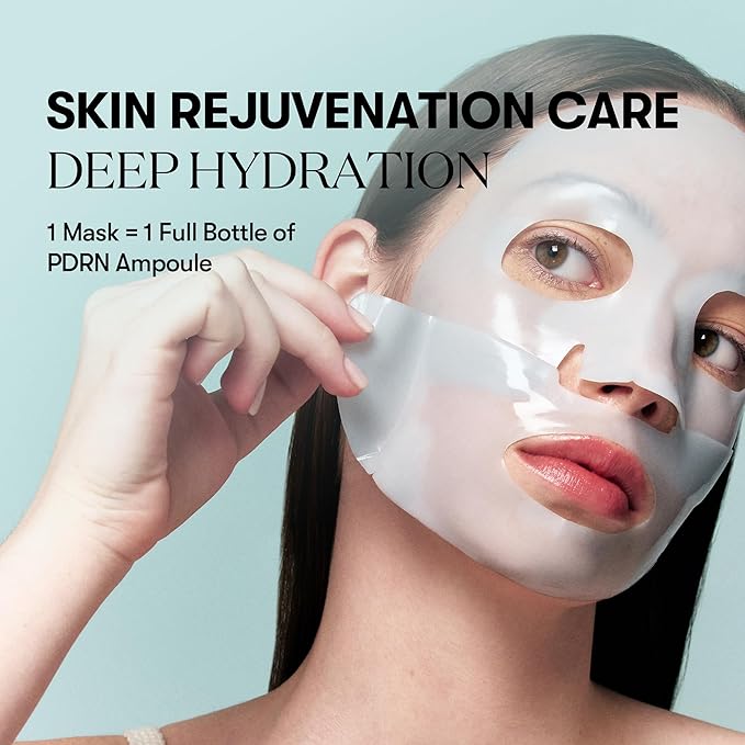 VT COSMETICS PDRN Hydrogel Mask (33gx4ea), Intensive Nourishing & Rejuvenating Overnight Mask, Skin Repair, Elasticity Boost, Hydrating & Plumping, Korean Skincare, Korean Gel Mask