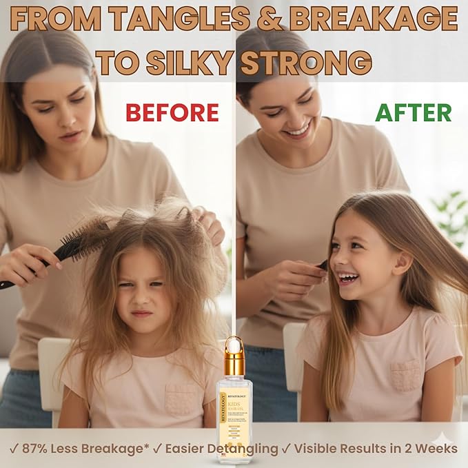 REVATOLOGY Kids Hair Growth Oil for Toddlers and Babies, 26 Botanicals Scalp Treatment with Rosemary, Castor and Amla, for Curly Wavy Textured Hair, Dry Itchy Scalp, Made in USA