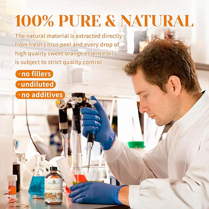 EVOKE OCCU Orange Essential Oil for Diffusers & Skin Care