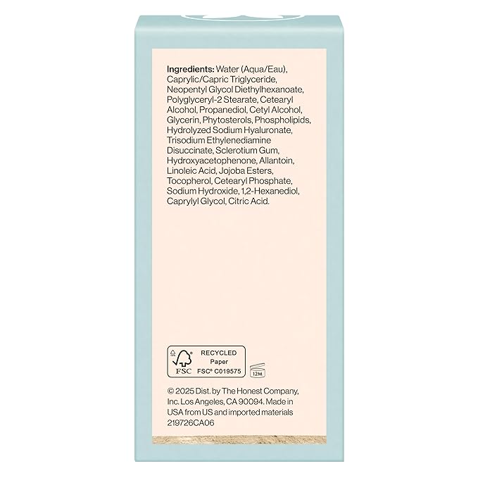 Honest Beauty Sensitive Skin Daily Calm Lightweight Moisturizer, 1.7 fl oz