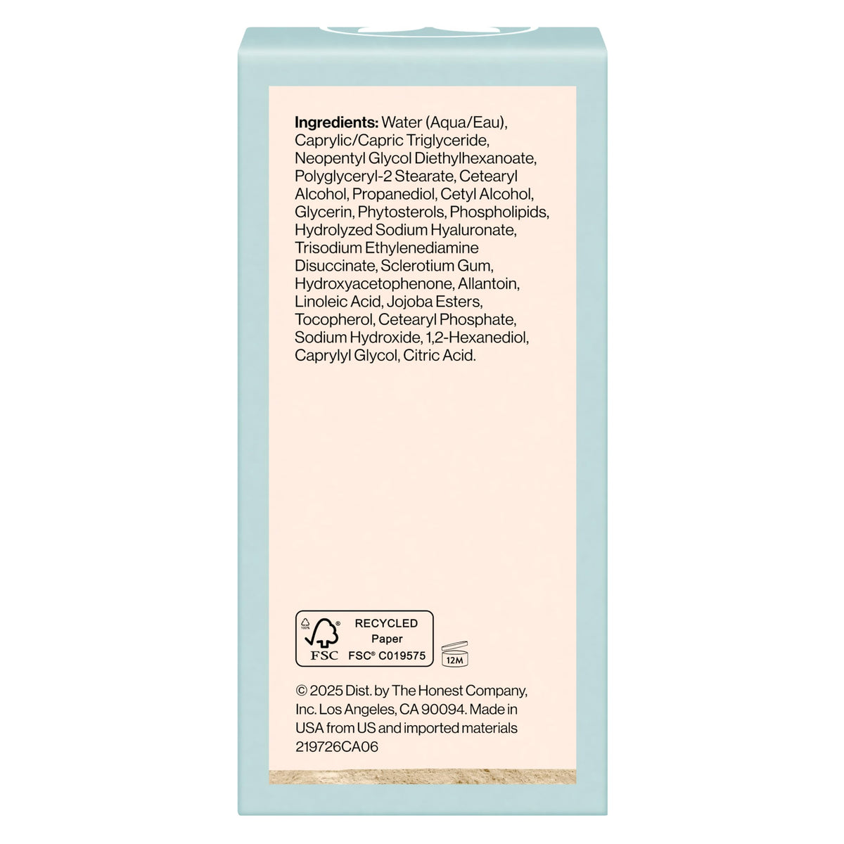 Honest Beauty Sensitive Skin Daily Calm Lightweight Moisturizer, 1.7 fl oz
