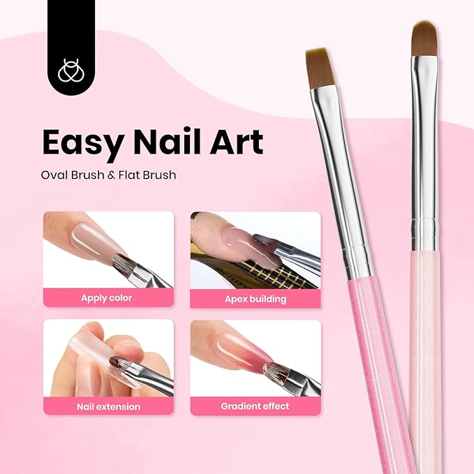 Beetles Nail Art Brushes, 6 Pcs Fingernail Art Design Pens